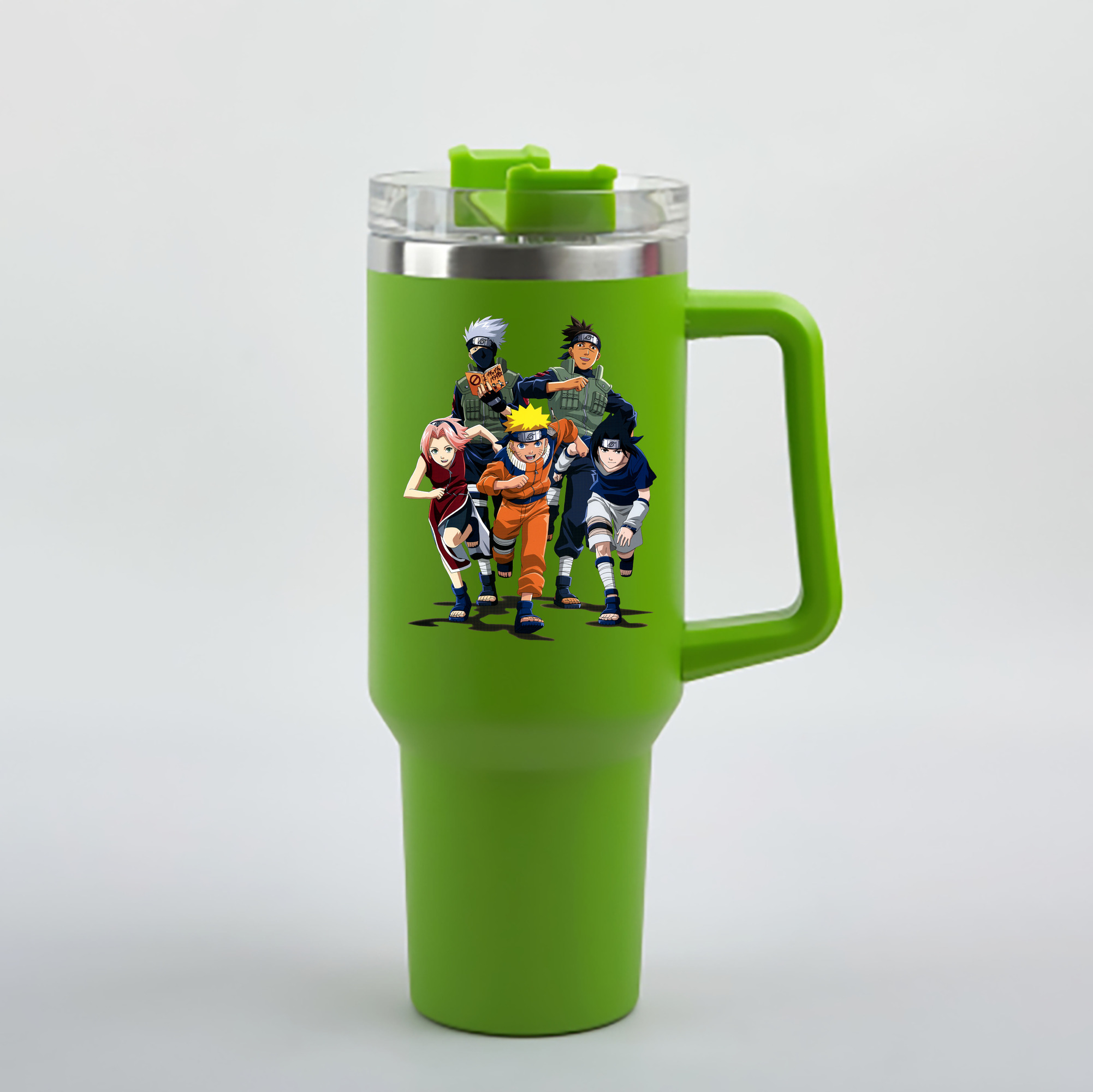 （画像用） NARUTO -ナルト- うずまき ナルト Uzumaki Naruto 1200mL車用タンブラー - クリスタルステッカー（プラスチックストロー付き）